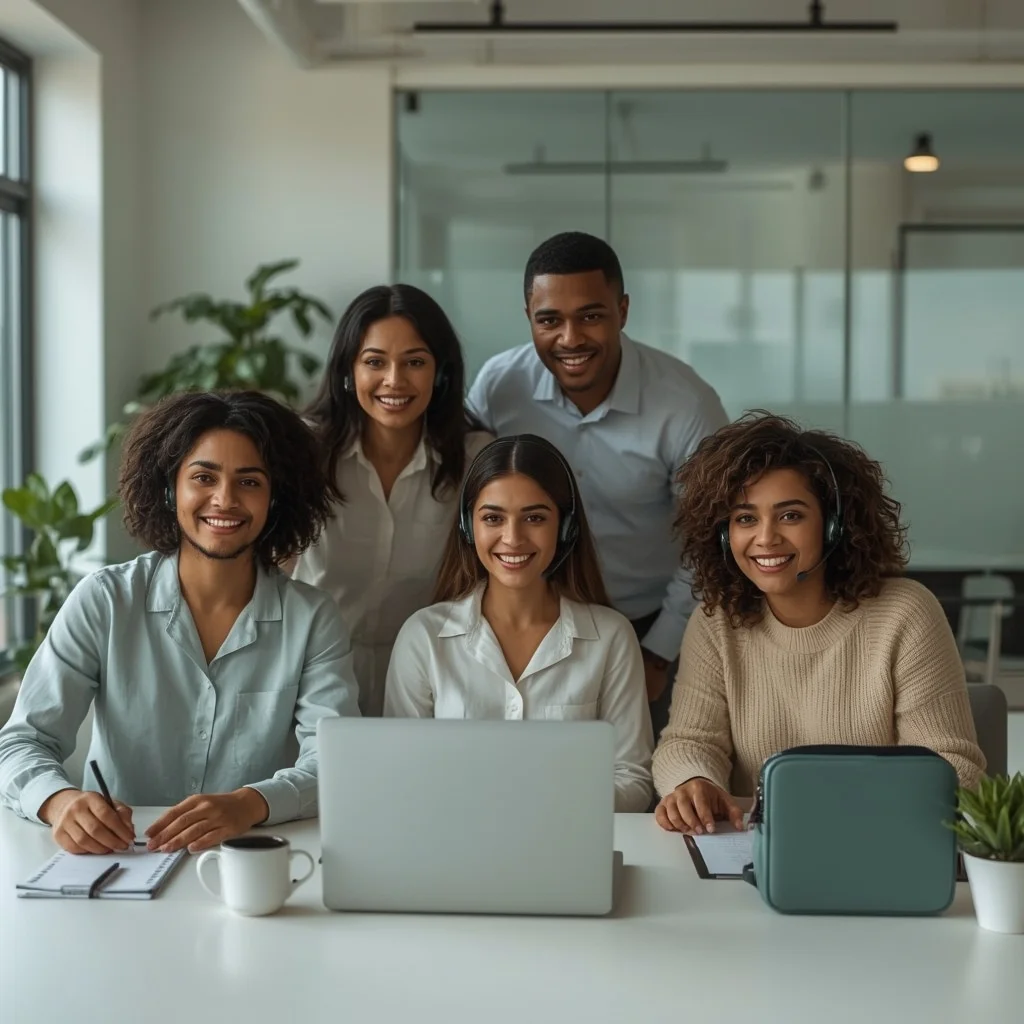 Équipe du service client du casino Space Fortuna