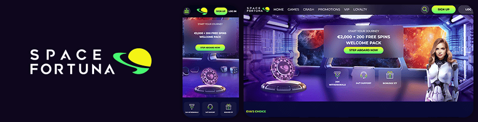 Application Space Fortuna Casino et interface mobile