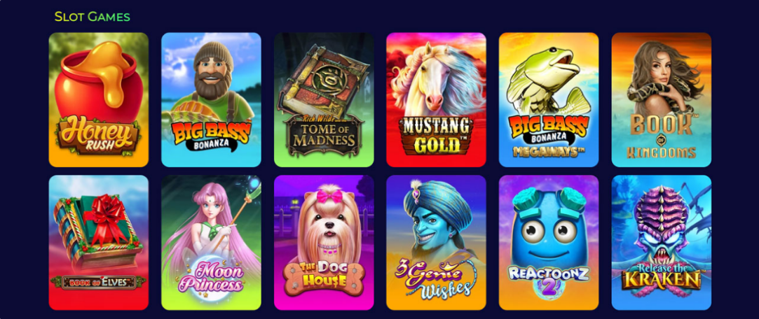 jeux de machines à sous proposés sur Space Fortuna Casino