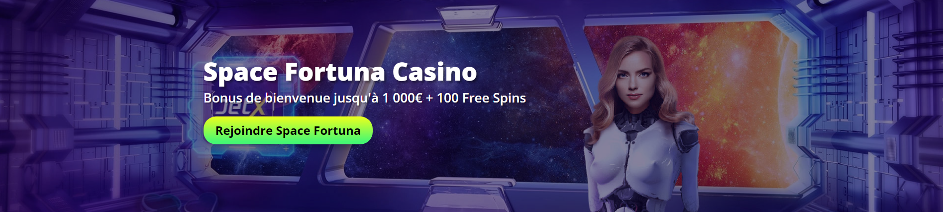 Space Fortuna Casino bonus de bienvenue